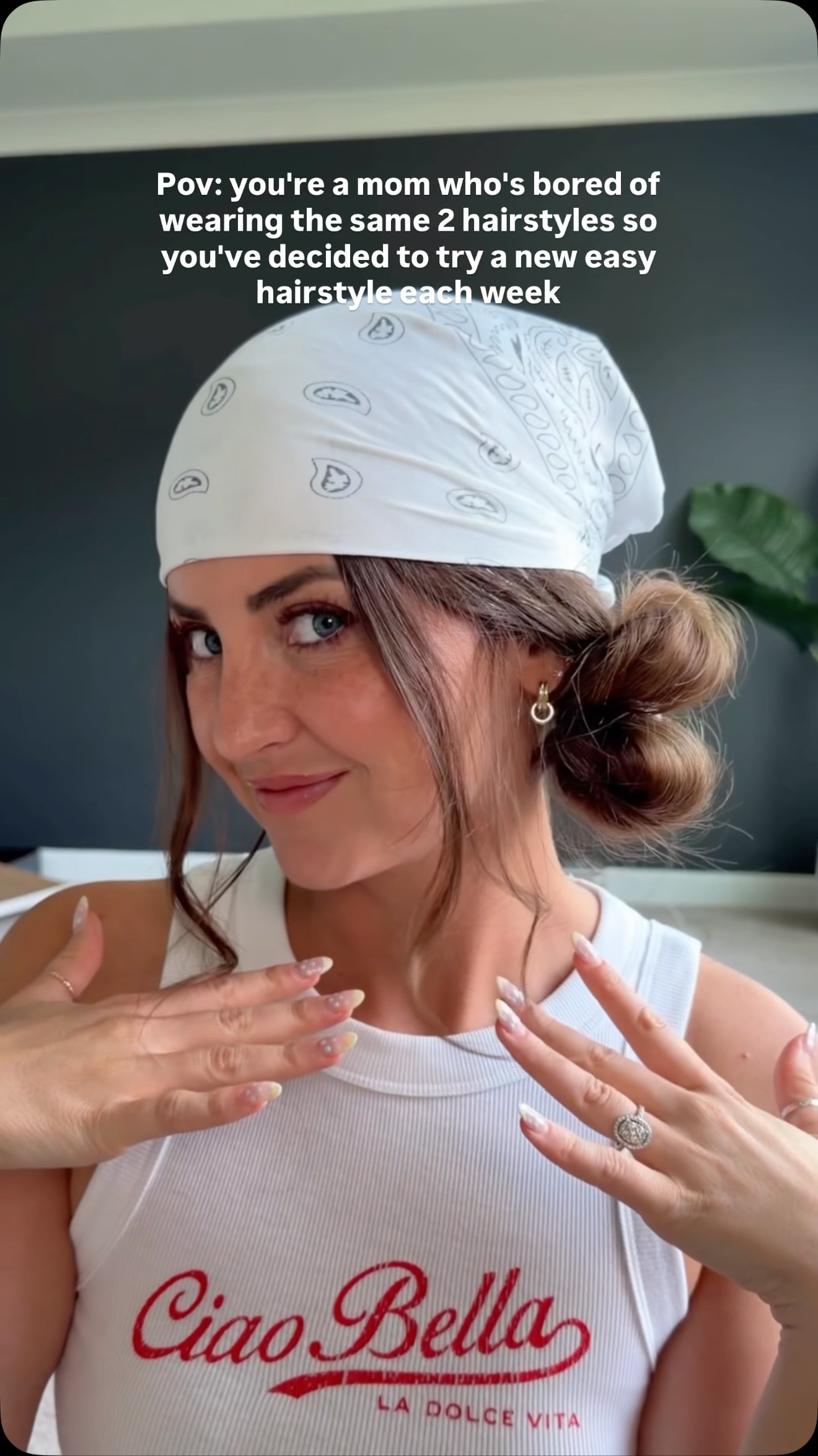 This week: Bandana space buns