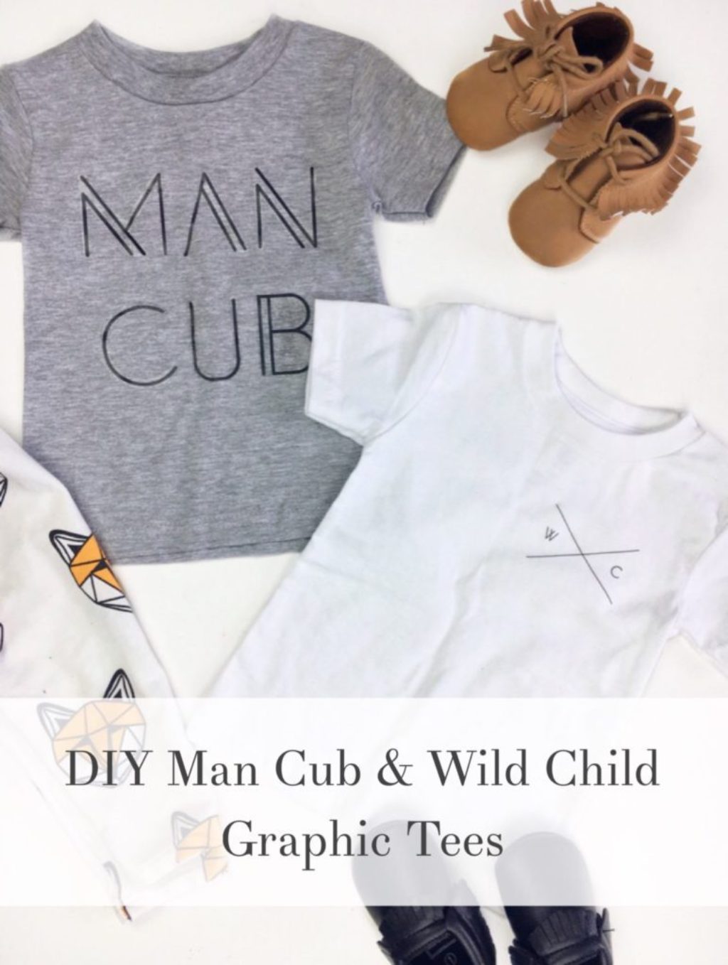 DIY Man Cub &amp; Wild Child Graphic Tees w/ Free Printable Graphics