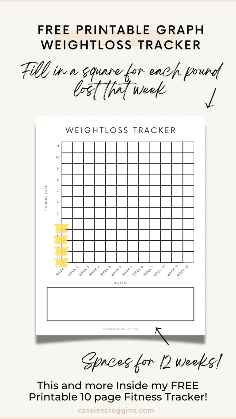 Free Printable Fitness Tracker (10 Pages!)