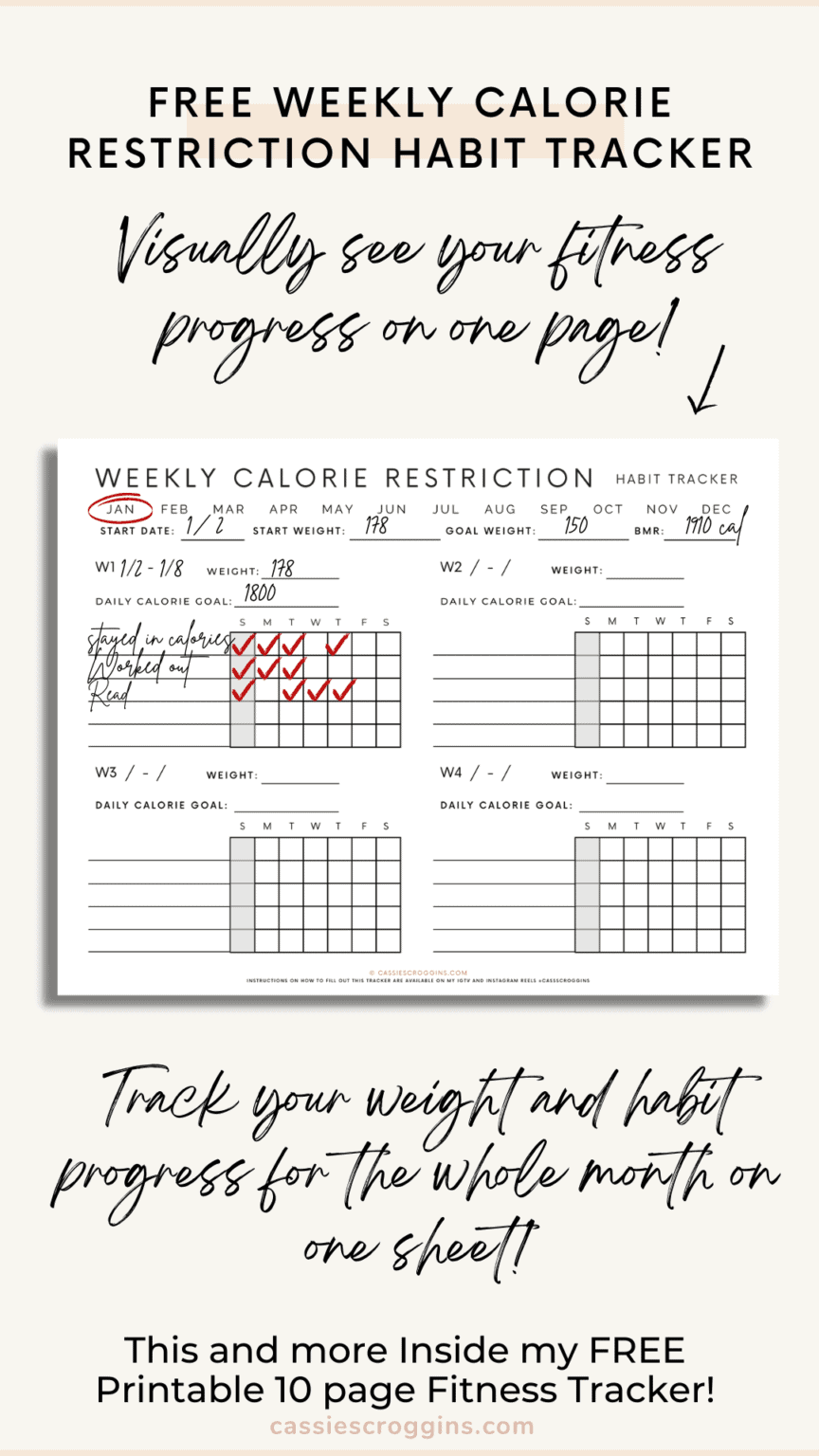 Free Printable Fitness Tracker (10 Pages!)
