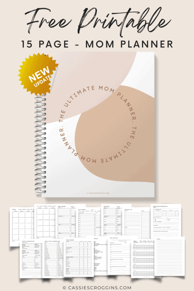 Free Printable Mom Planner + 45 Page Ultimate Mom Planner!