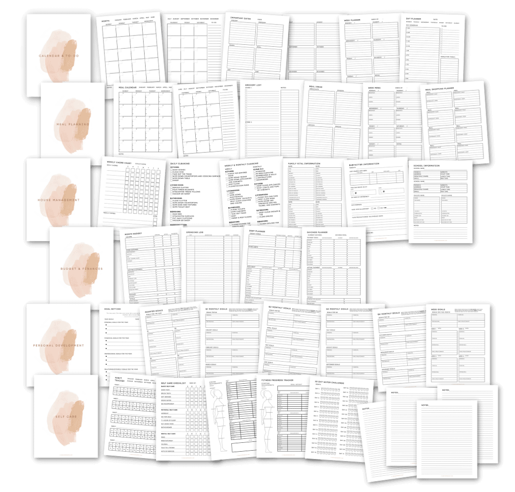 Free Printable Mom Planner + 45 Page Ultimate Mom Planner!
