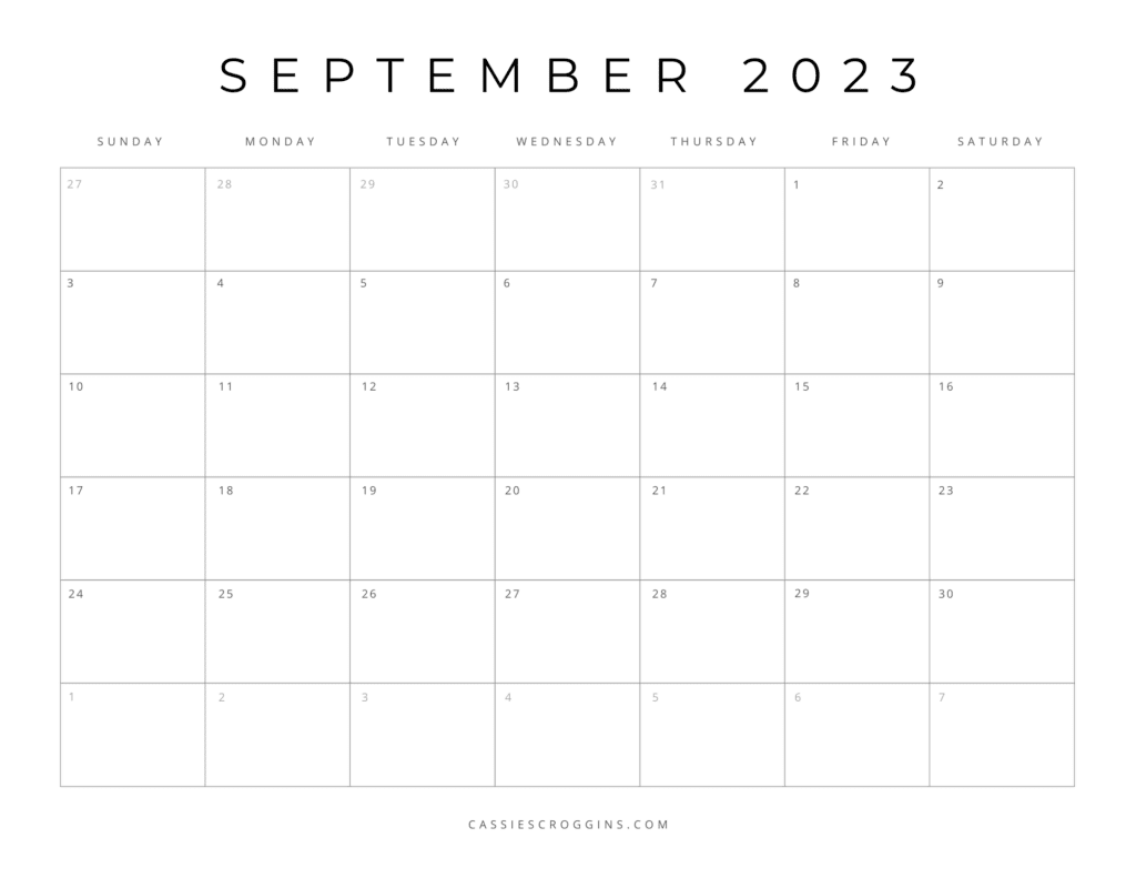 Free Printable 2023 Calendar Templates (All 12 Months)
